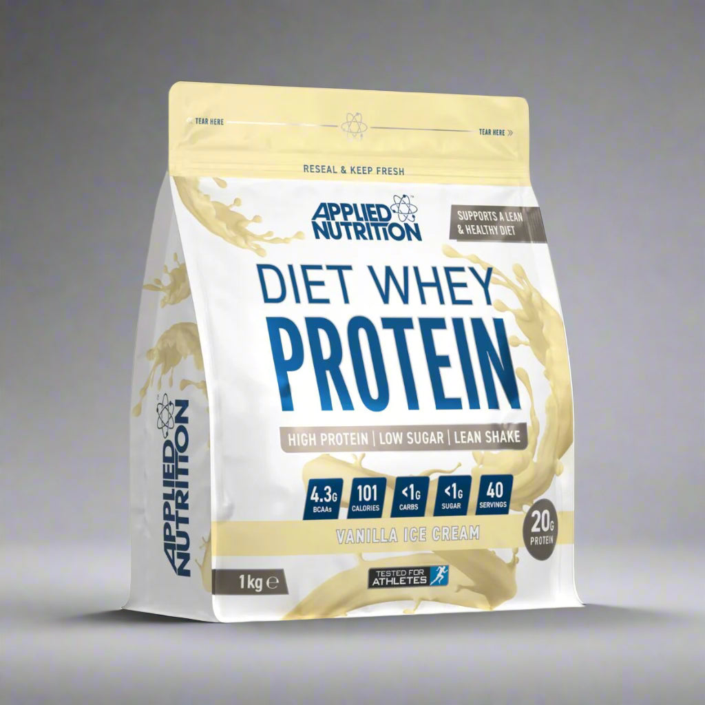 Diet Whey Protein 1kg Applied Nutrition Vanillla Ice Cream - TITAN FUEL Malta