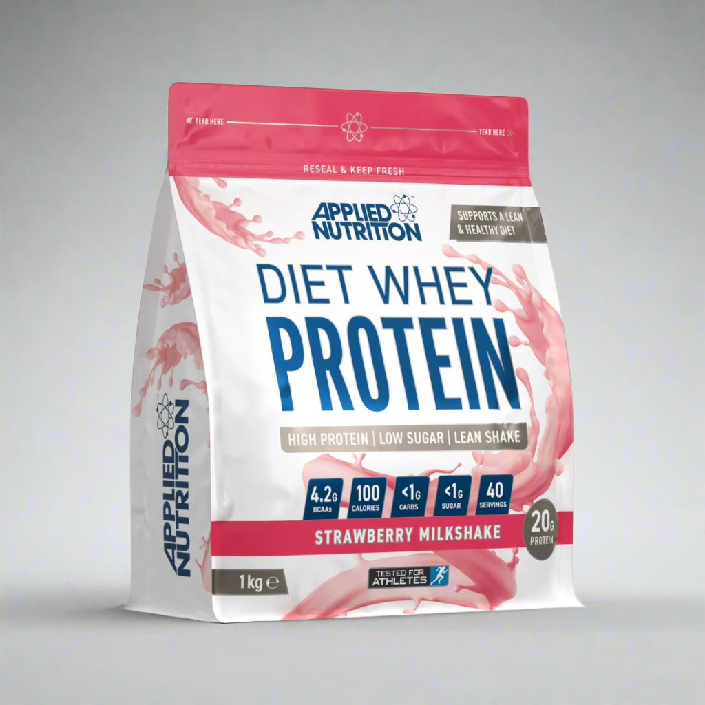 Diet Whey Protein 1kg Applied Nutrition Strawberry Milkshake- TITAN FUEL Malta